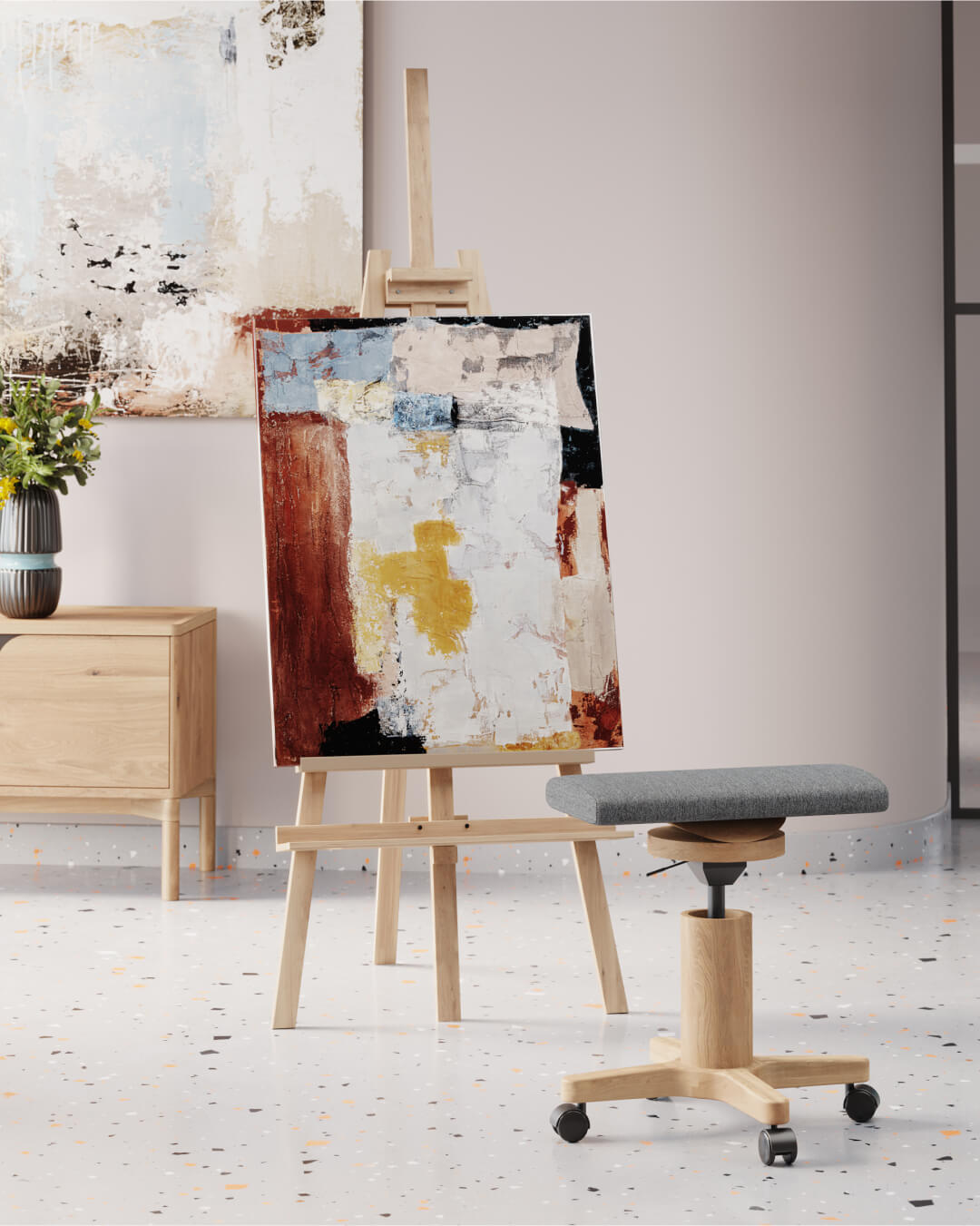ORGANIQ WOOD Hocker "EQUORA"