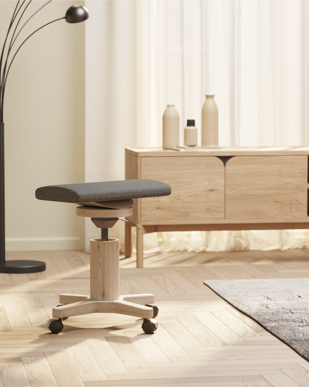 ORGANIQ WOOD Hocker "EQUORA"